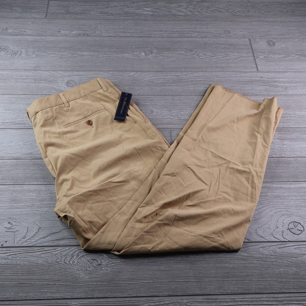 NEW Polo Ralph Lauren Pleated Trousers Mens Size 40x32 Khahki Pants Unhemmed NWT